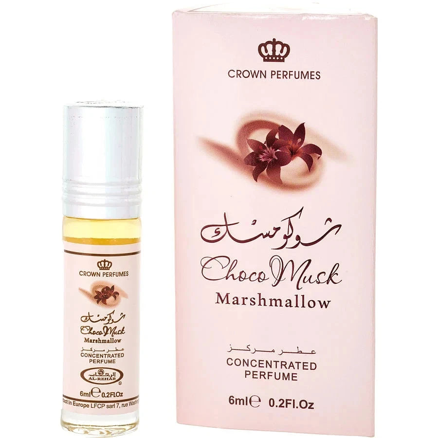 Choco Musk + Marshmallow & Pistachio 6mL Perfume Oil Al Rehab 3 Pack