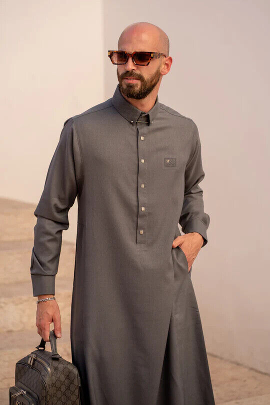 Mens Thobe AL AMEER - Gray