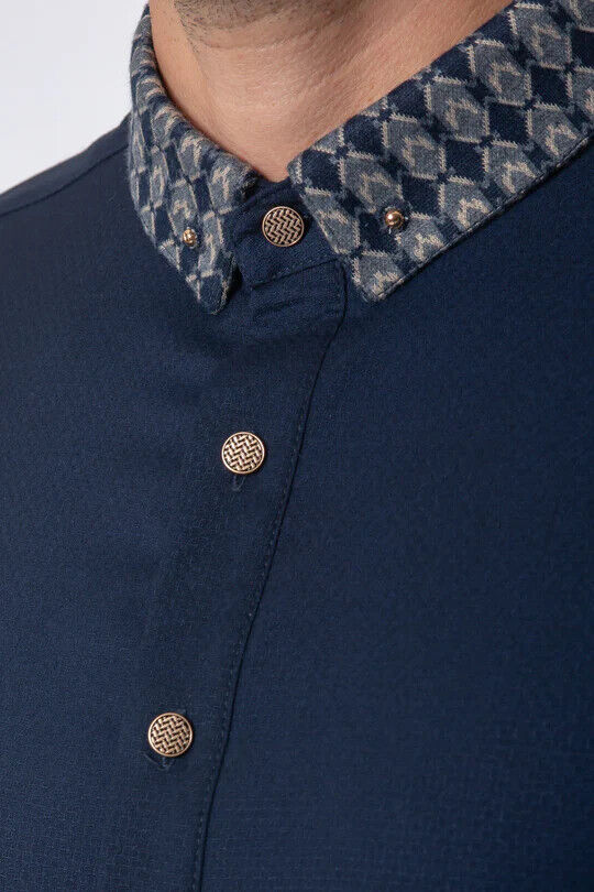 Mens Thobe AL AMEER - Navy Blue