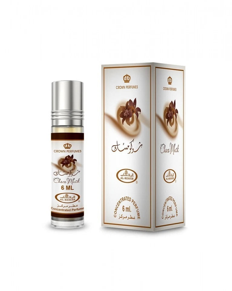 Choco Musk + Marshmallow & Pistachio 6mL Perfume Oil Al Rehab 3 Pack